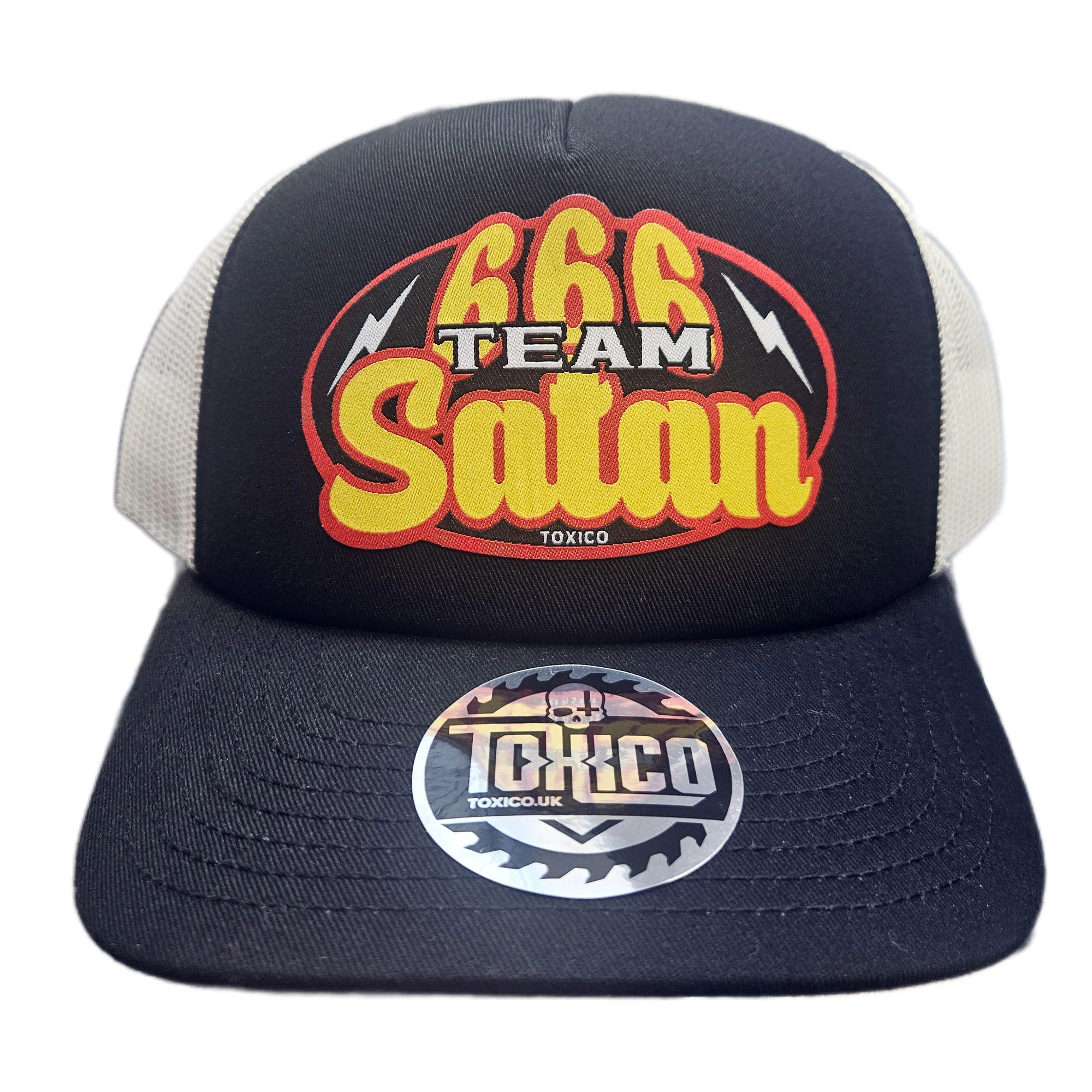 666 Team Satan Trucker Hat - Image 4
