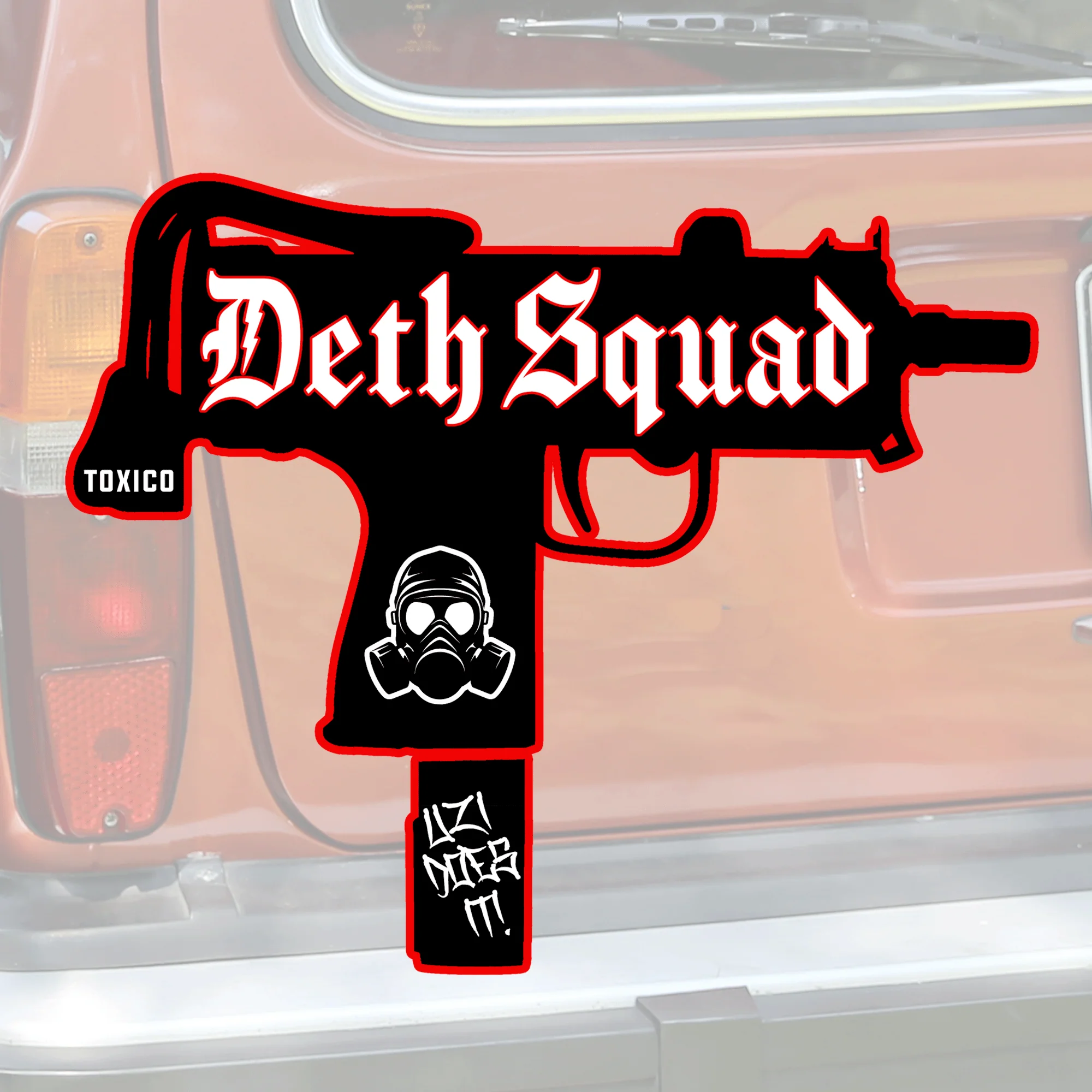 Deth Squad Uzi Sticker