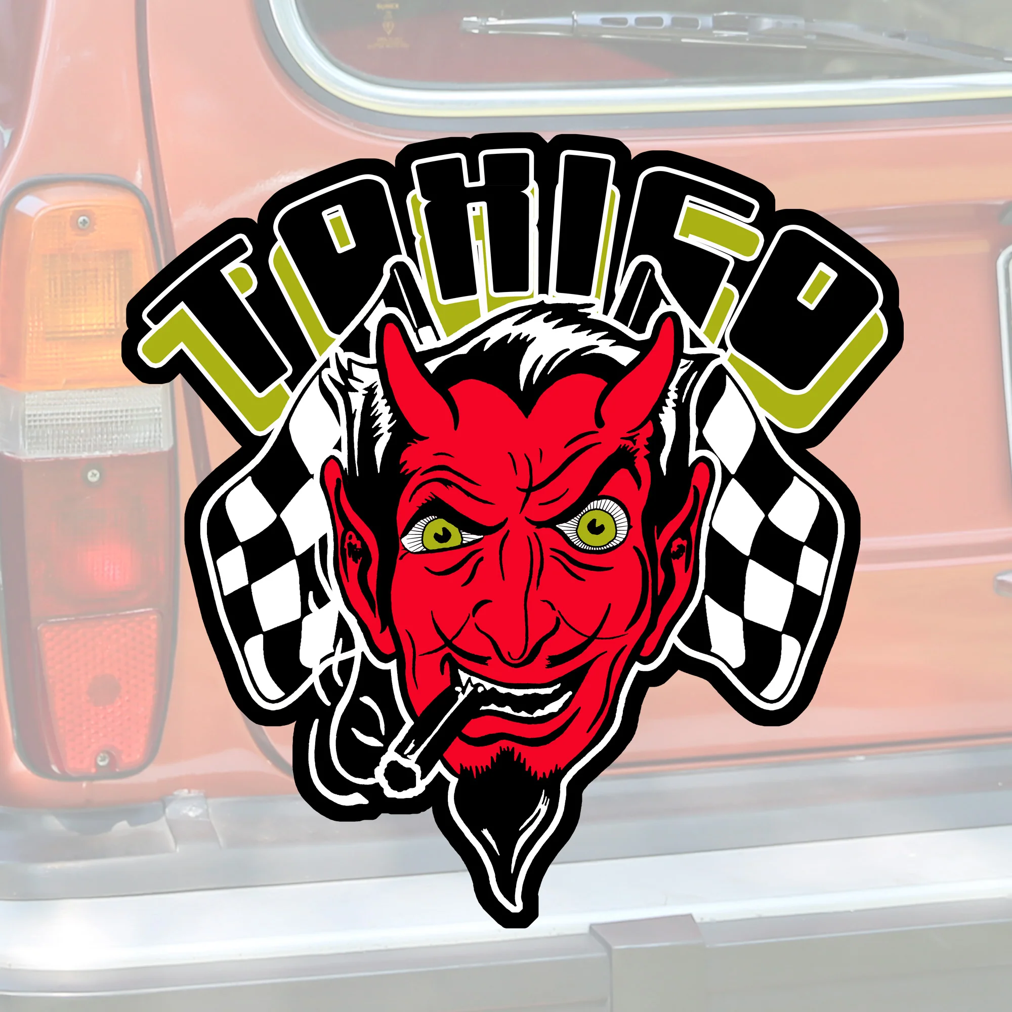 Devil Head Sticker