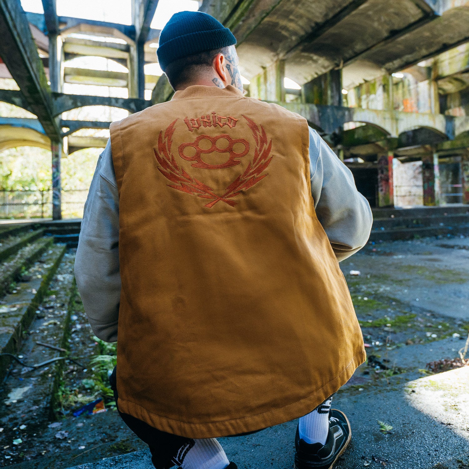Duster Wreath Canvas Work Vest - Image 3