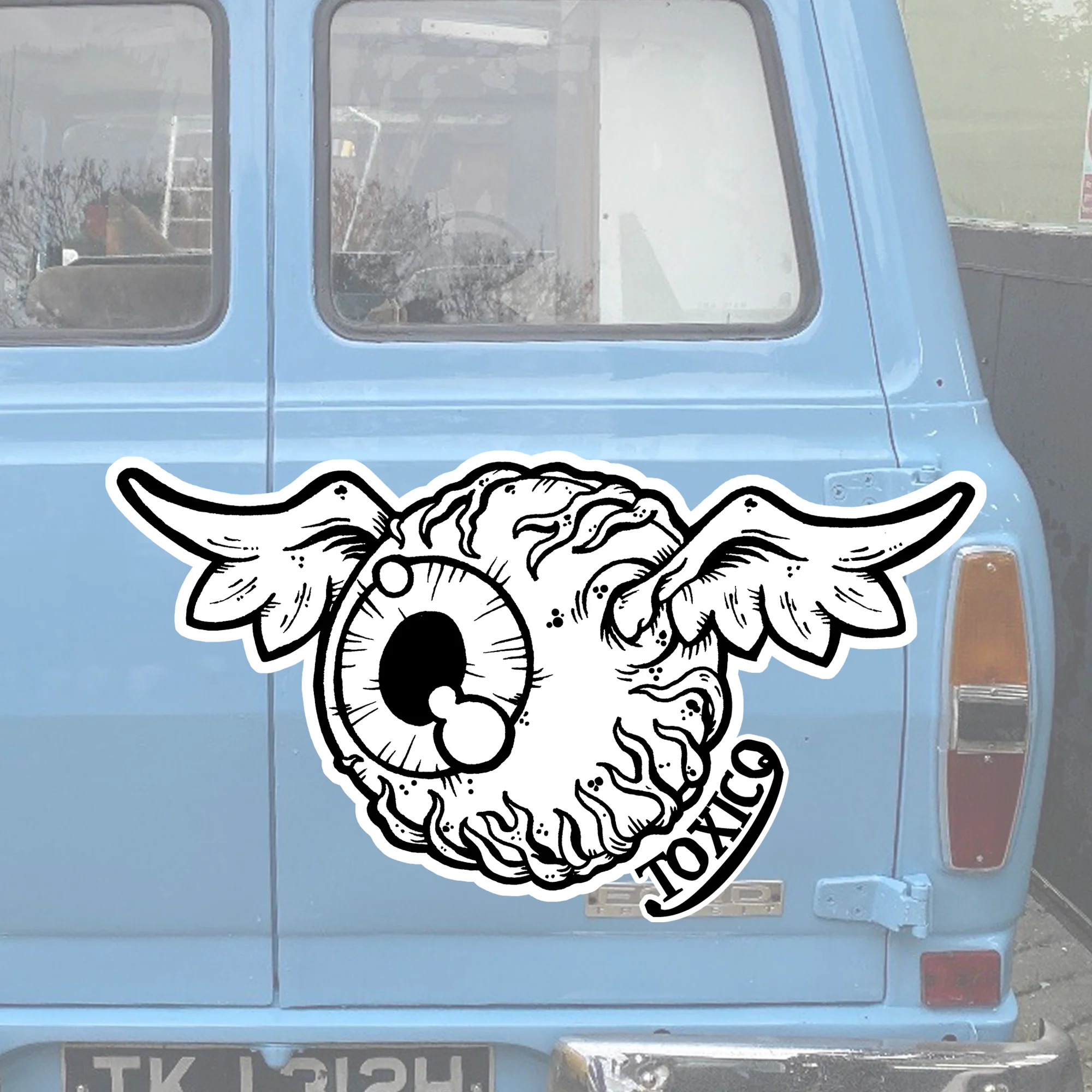 Flying Eyeball Sticker