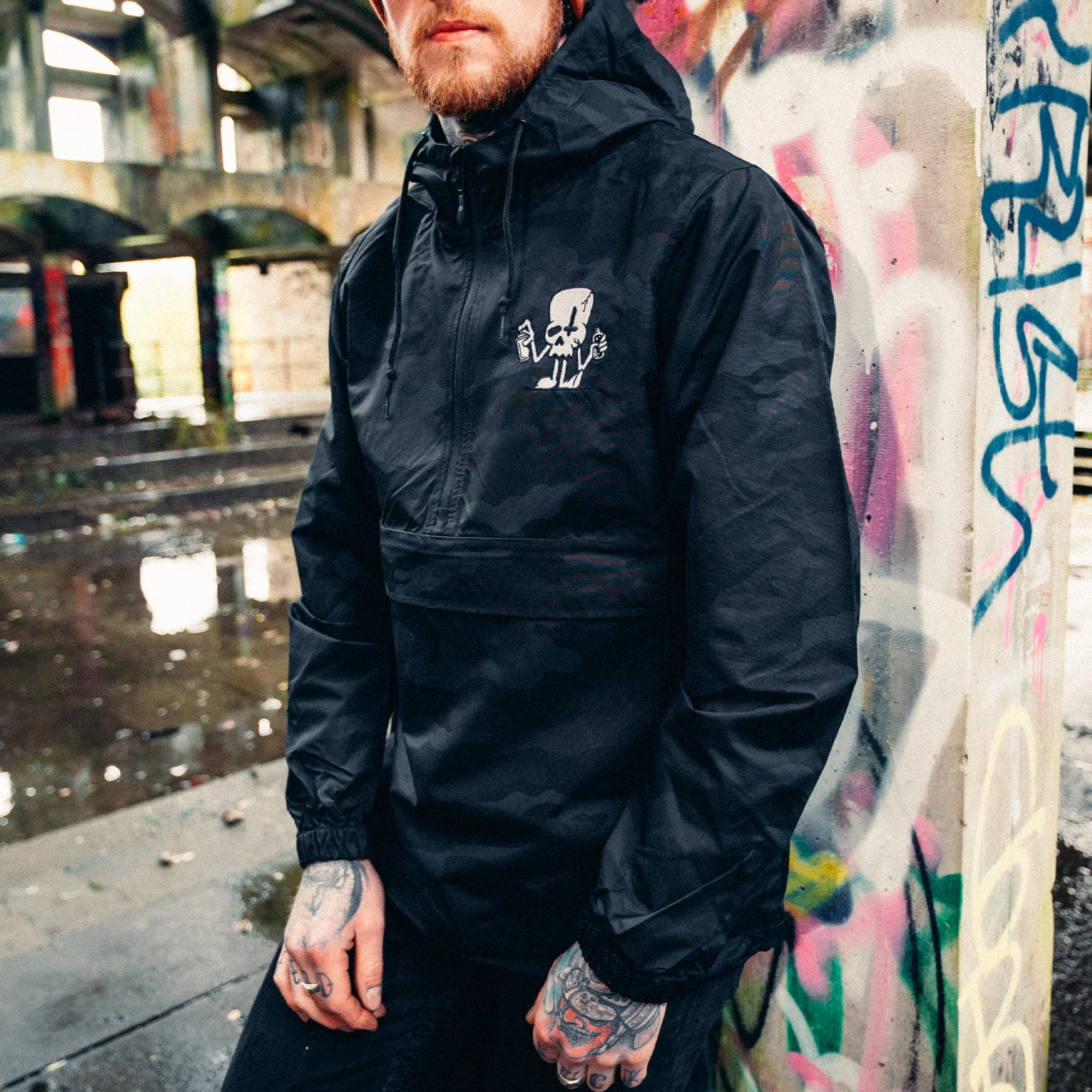Spray Skully Camo Anorak - Image 5