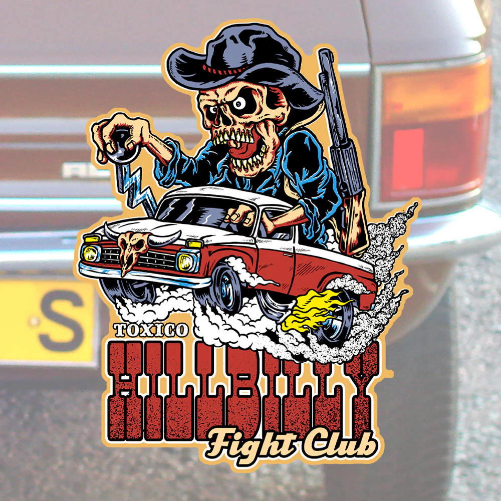 Hillbilly Hunting Season Sticker