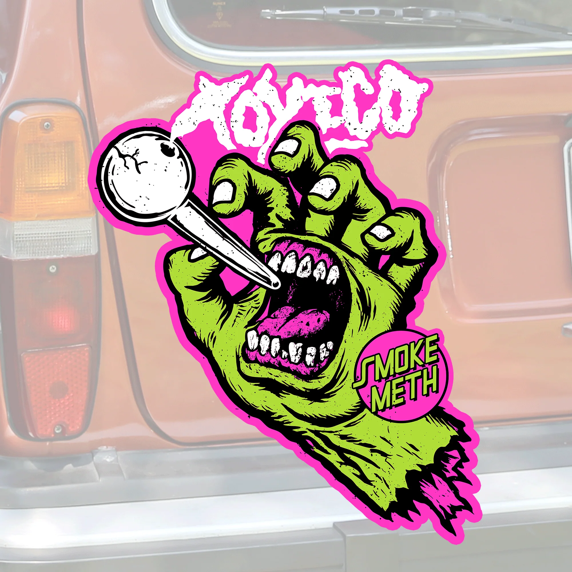 Meth Hand Sticker
