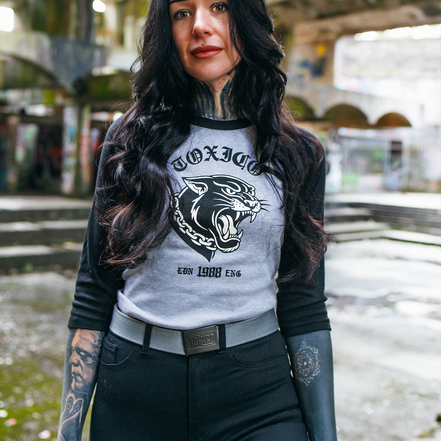 Old School 3/4 Raglan Baby Tee - Image 3