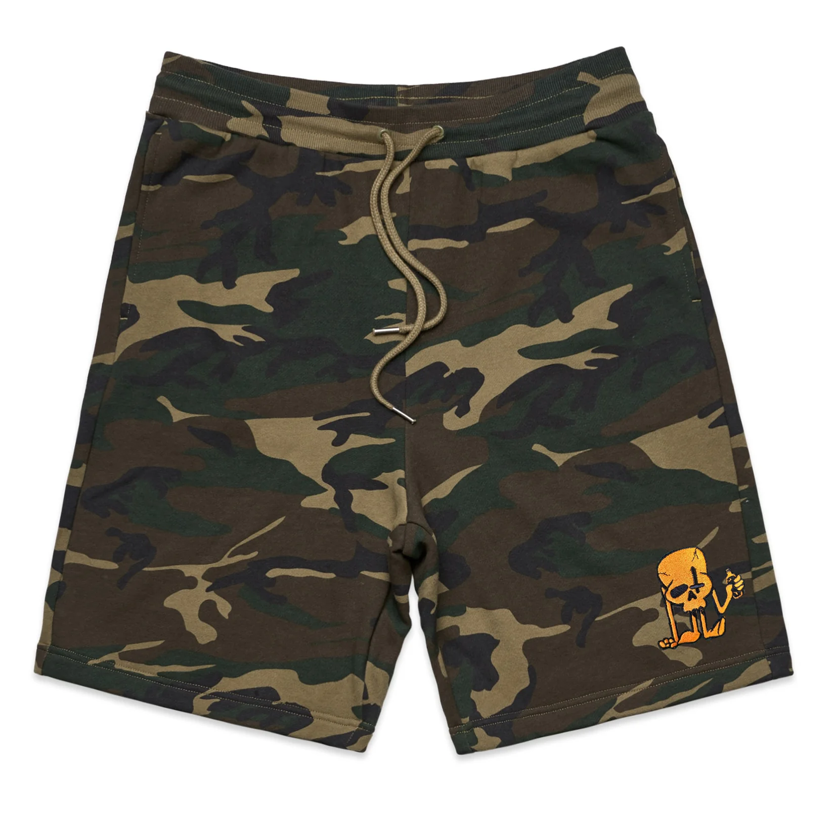 Skully Camo Sweat Shorts - Image 5