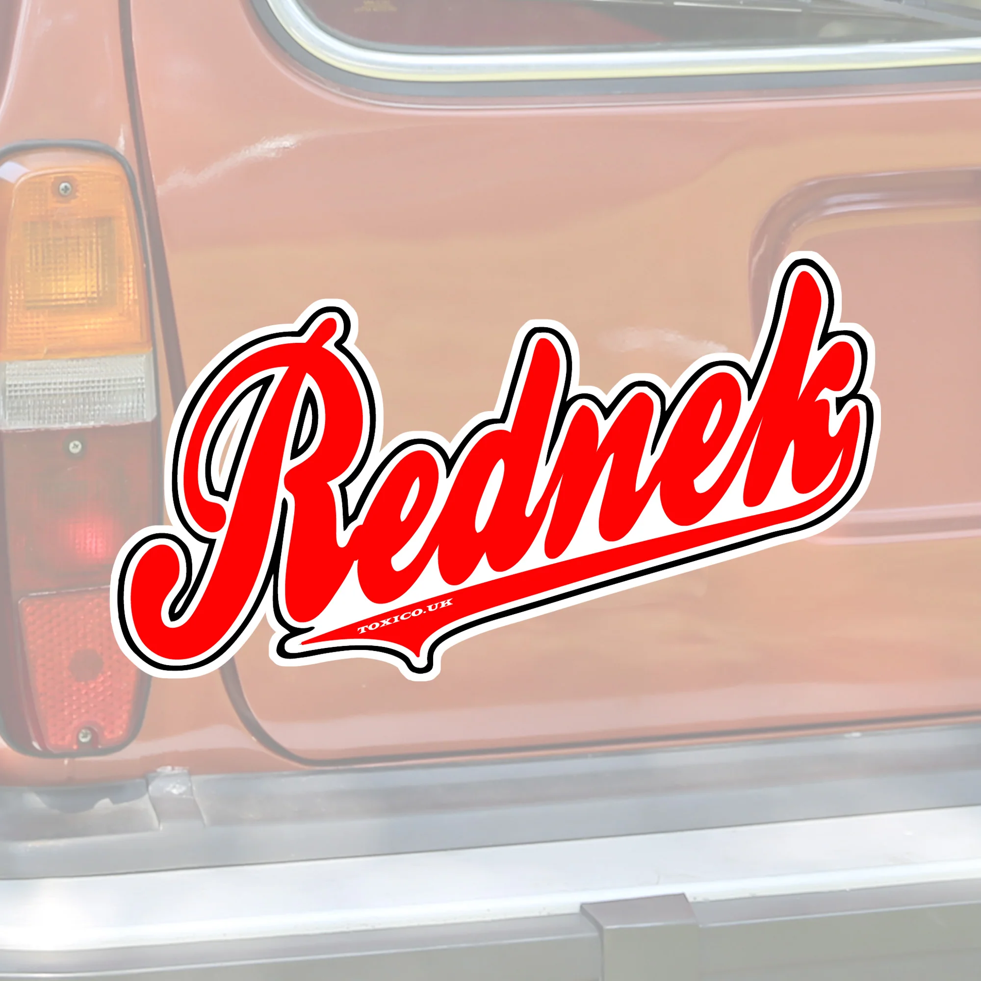Rednek Script Sticker