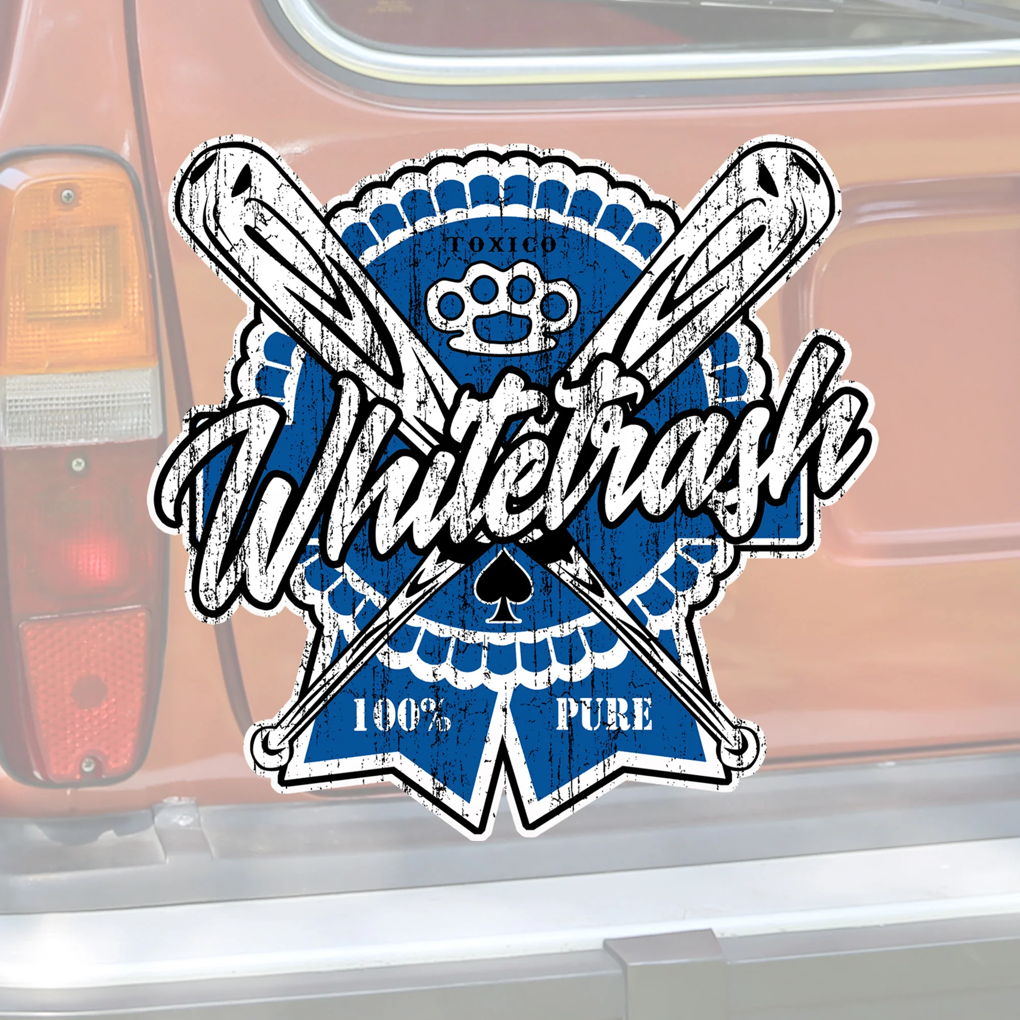 Whitetrash Rosette Sticker