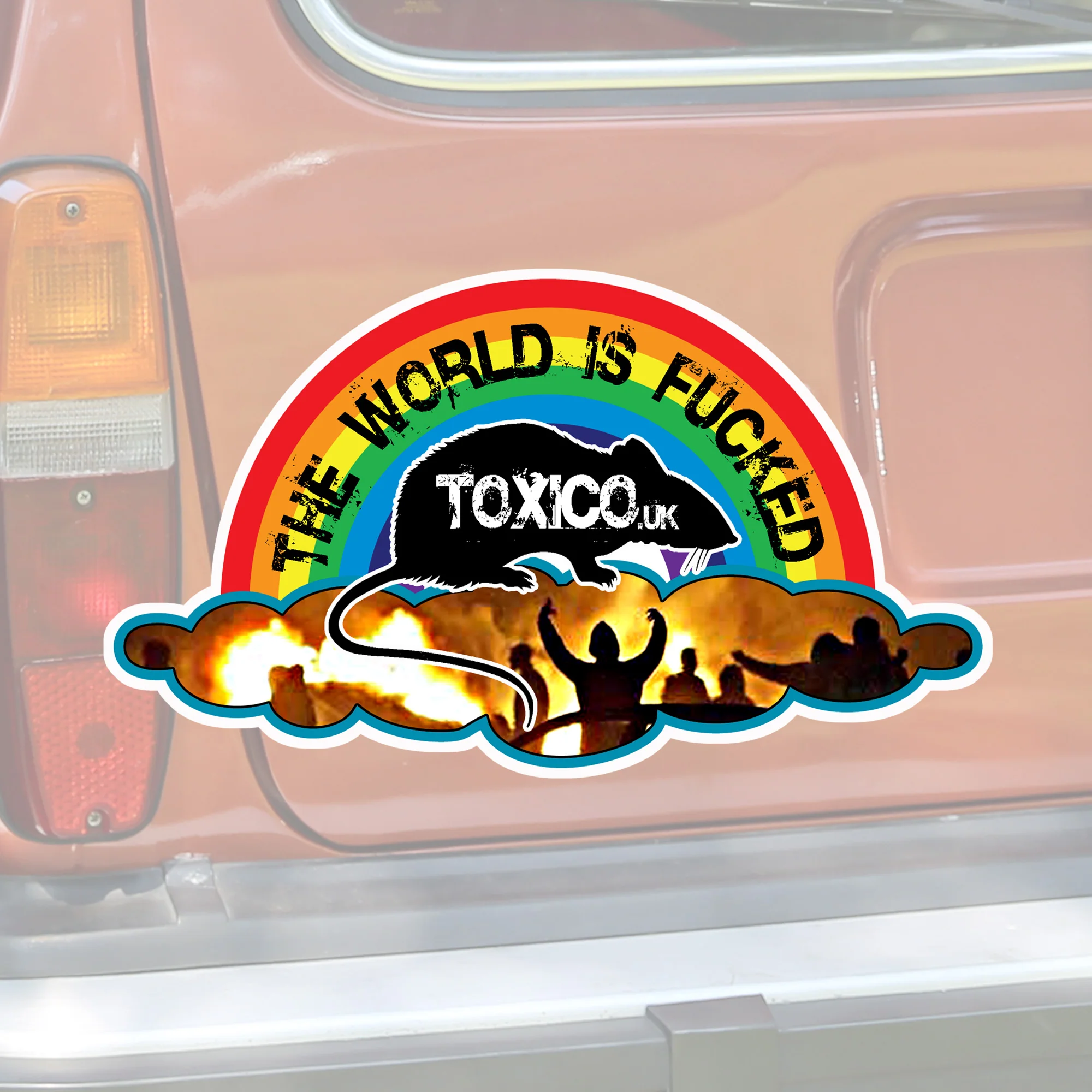 The World Is Fucked Sticker