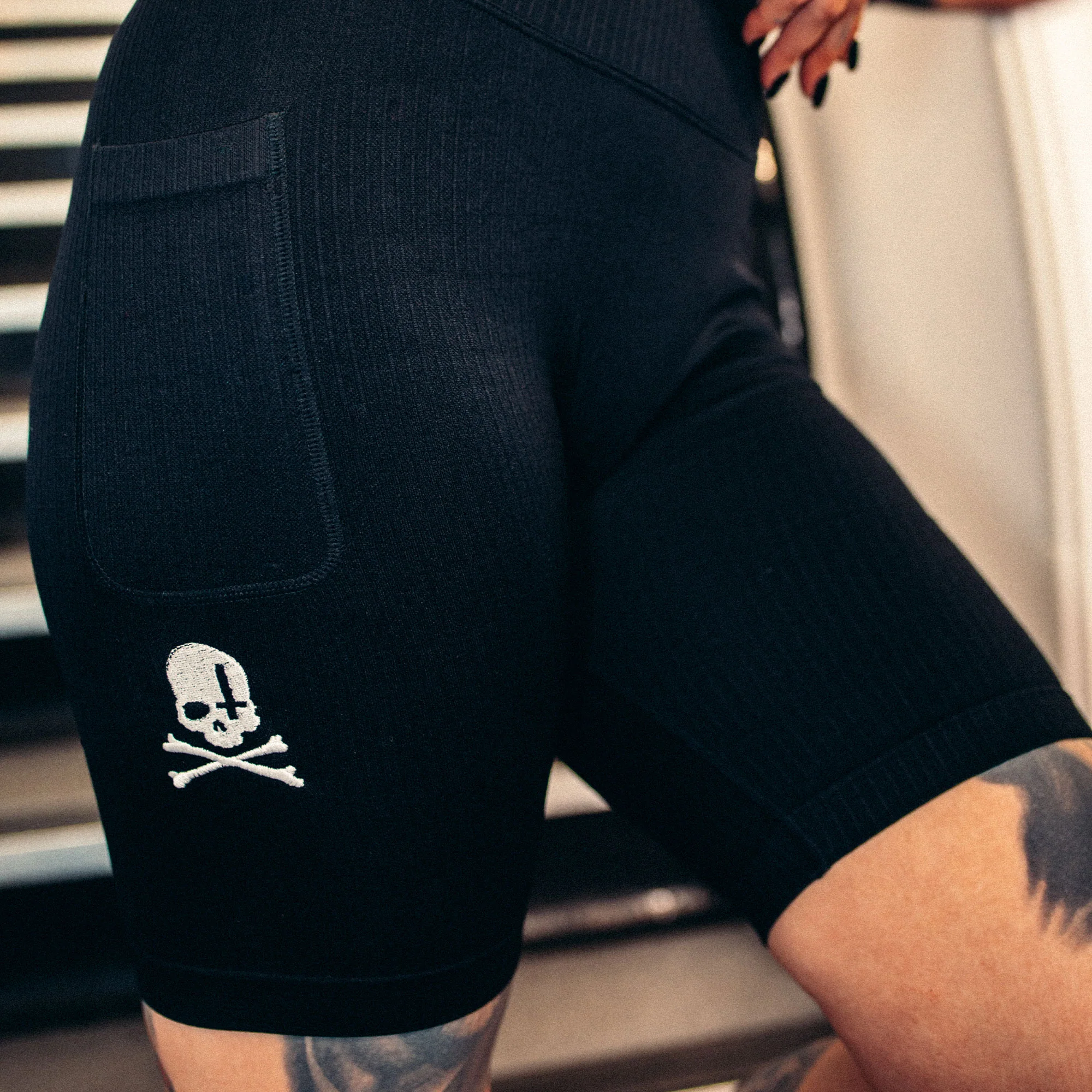 Struck Ribbed Shorts - Image 3