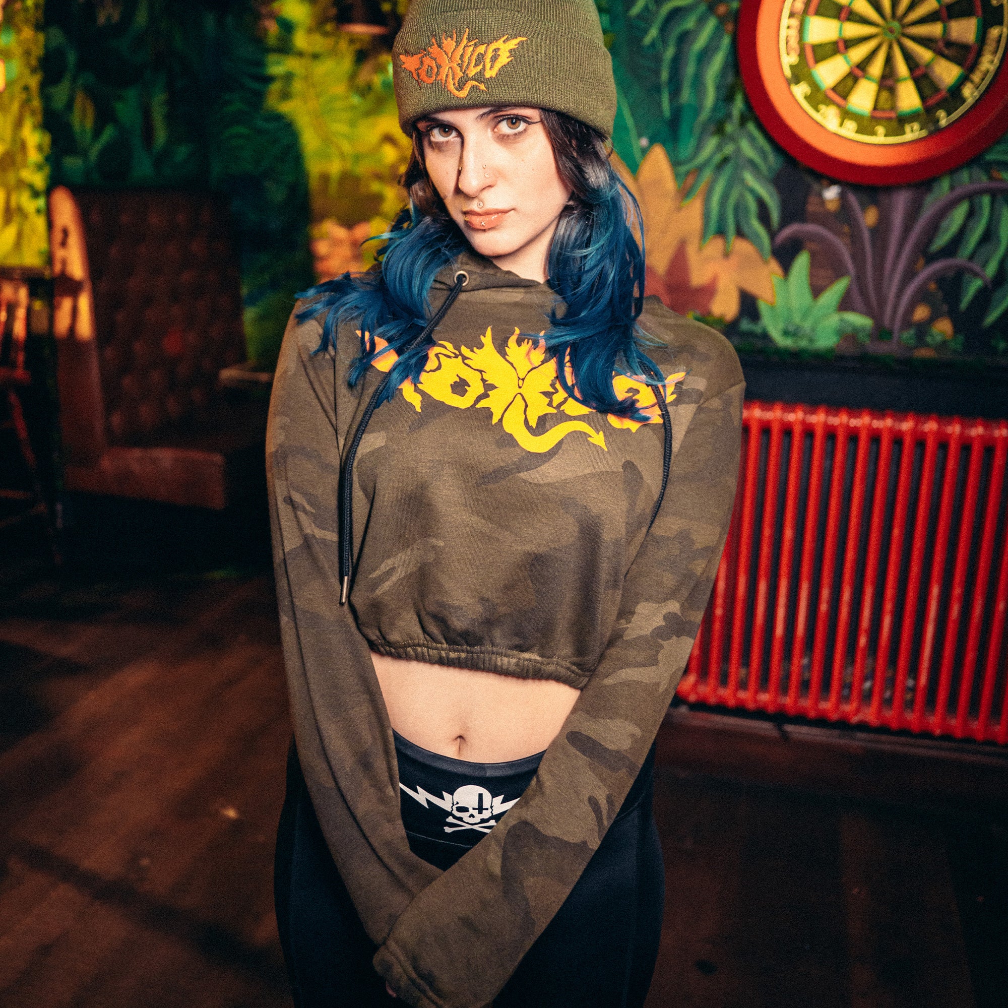 Winged Demon Cropped Hood - Image 3